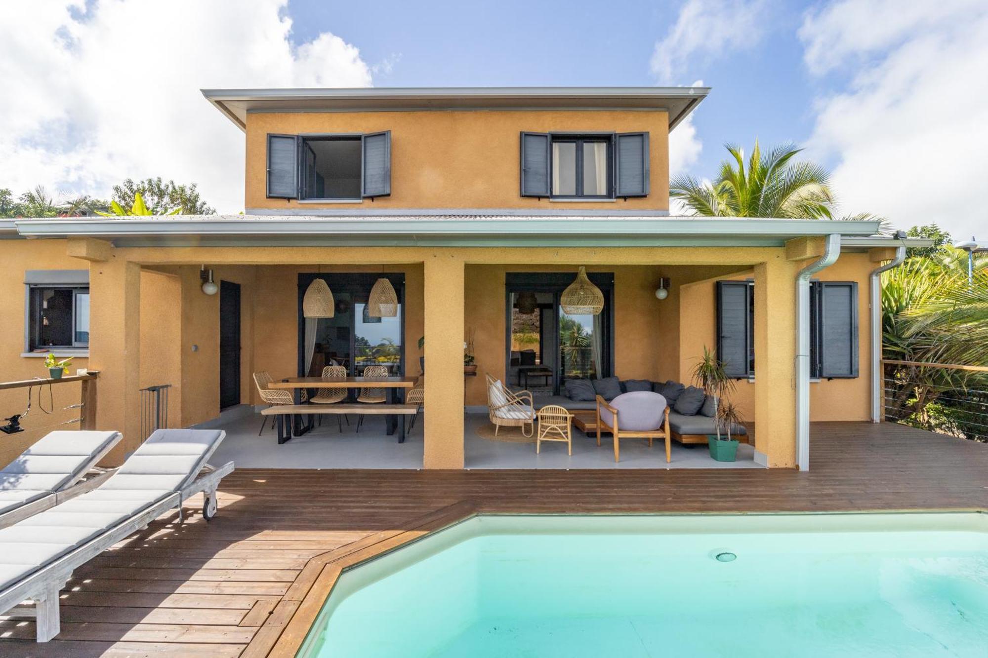 Villa Cactus Avec Piscine Et Vue Mer La Saline Le Bains Eksteriør bilde