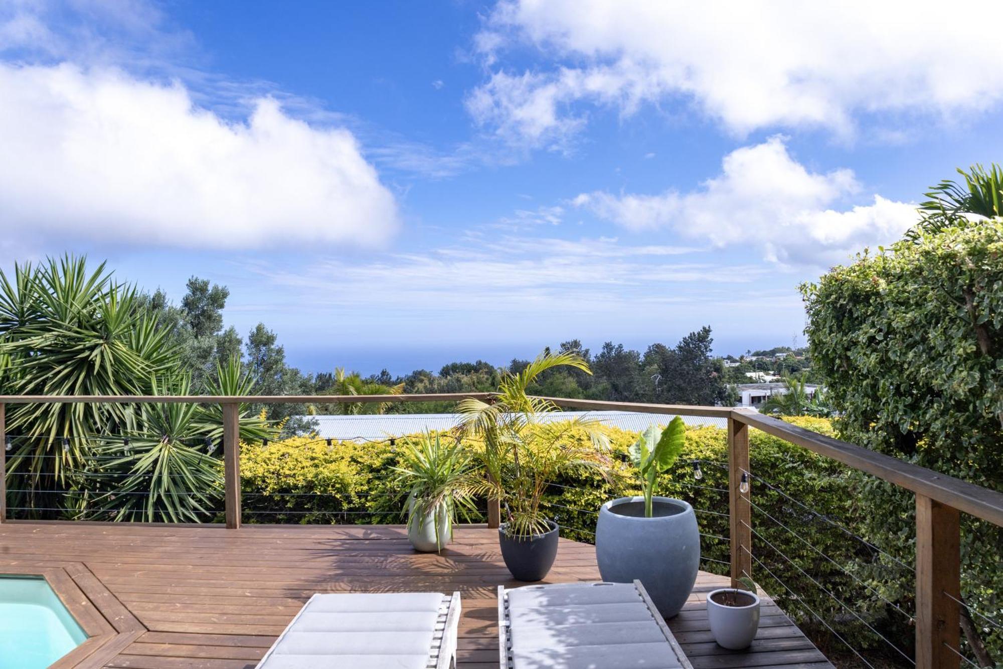 Villa Cactus Avec Piscine Et Vue Mer La Saline Le Bains Eksteriør bilde